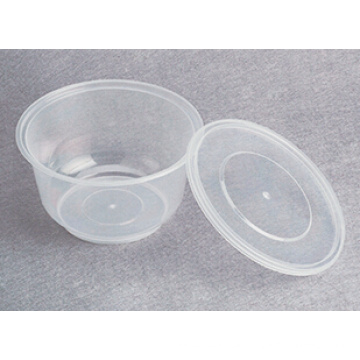 Round Plastic Take Away Microwavable Food Container 450ml